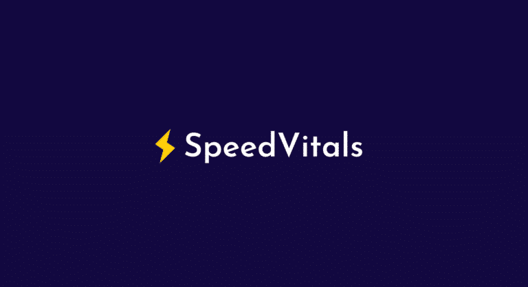 SpeedVitals Website Banner